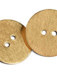 orecchini oro giallo graffiato bottone made in italy