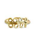 anello oro giallo fatto a mano made in italy piccola fedina ghirigori